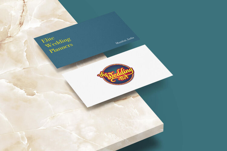 Business Card Mockup Wedding Wale